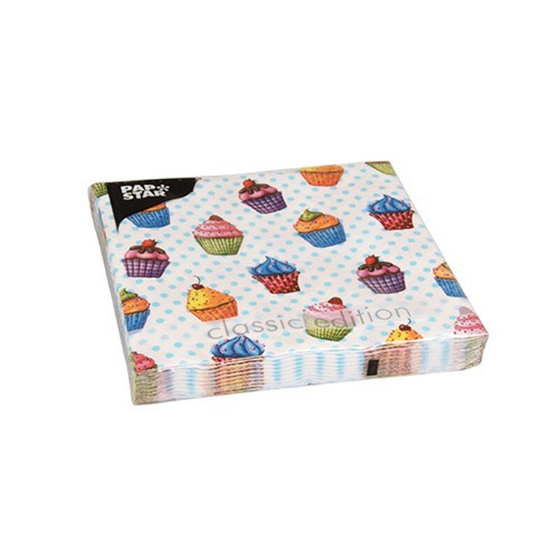 Serwetki PAPSTAR Babeczki 3W 33x33 20 szt 82736 Serwetki PAPSTAR Babeczki 3W 33x33 20 szt 82736