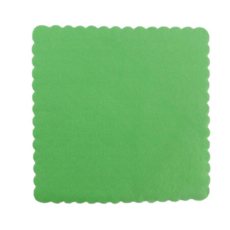 Serwetki ząbkowane 15x15 zielone 200 szt