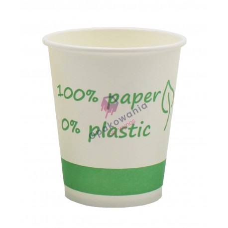 Kubek papierowy 0% Plastic 180ml 50szt