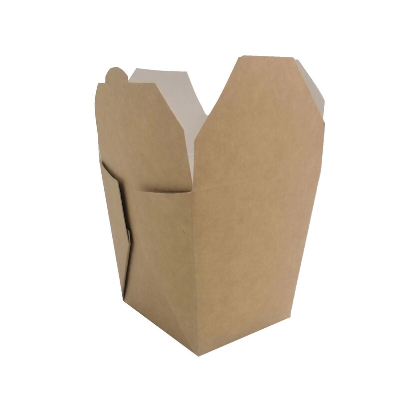 Asia Box kraft/biały 450ml 50szt Asia Box kraft/biały 450ml 50szt