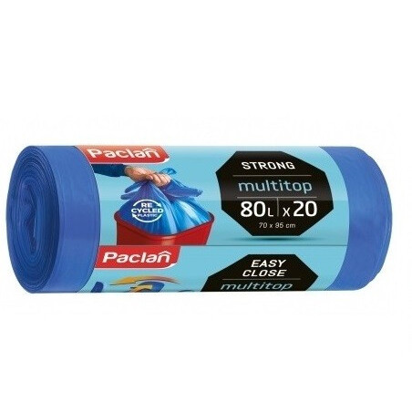 Worki 80l Paclan Multitop Easy Close 20szt