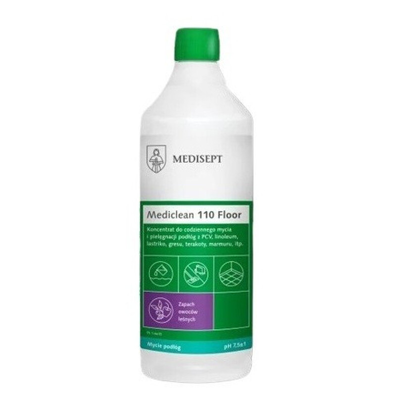 Mediclean 110 Floor Owoce leśne mycie podłóg twardych 1L Mediclean 110 Floor Owoce leśne mycie podłóg twardych 1L