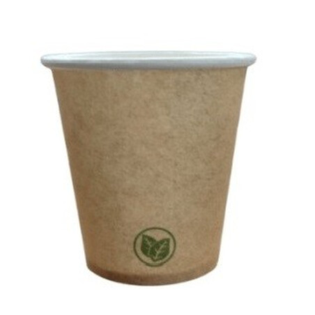 Kubek papierowy Kraft Plastic Free 100ml 50szt Nov