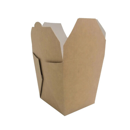 Noodle Box kraft/biały 450ml 50szt ABC