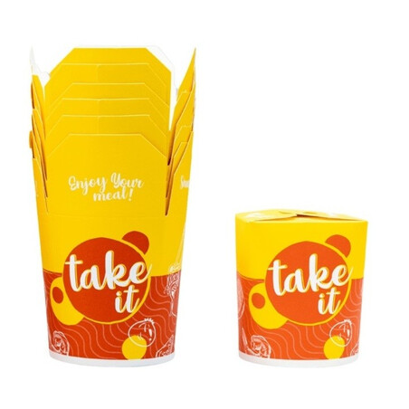 Food Box 1000ml nadruk Plastic Free 50szt LOV