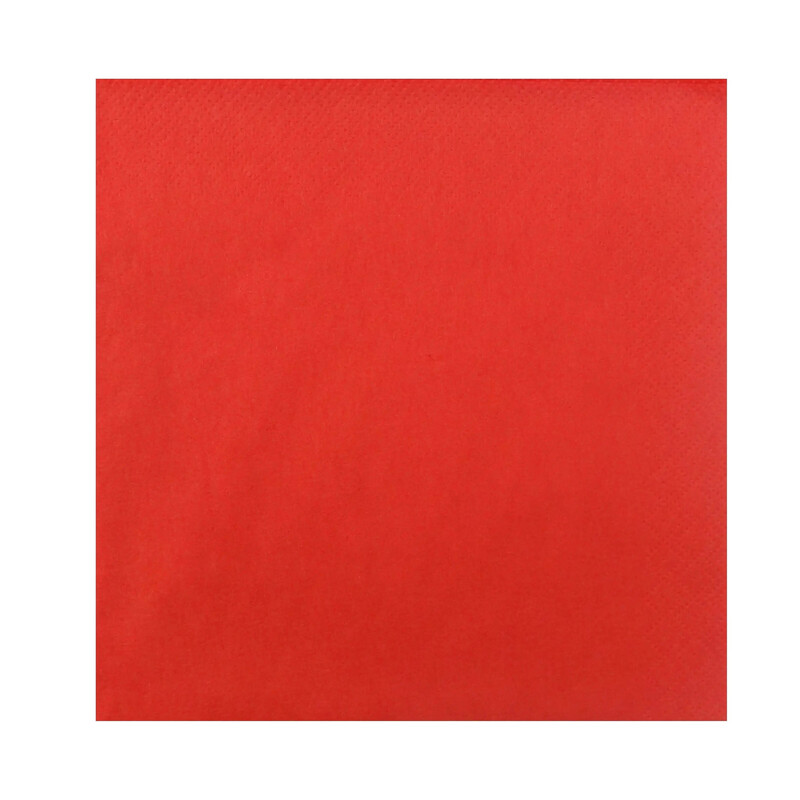 Serwetki dwuwarstwowe czerwone 24x24 200szt Serwetki dwuwarstwowe czerwone 24x24 200szt