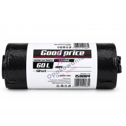 Worki HDPE 60l Good Price czarne 50szt