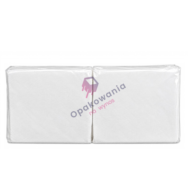 Serwetki jednowarstwowe 30x30 białe 400szt 5212