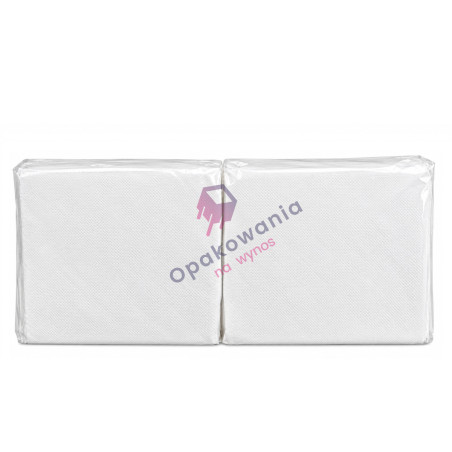 Serwetki jednowarstwowe 30x30 białe 400szt 5212